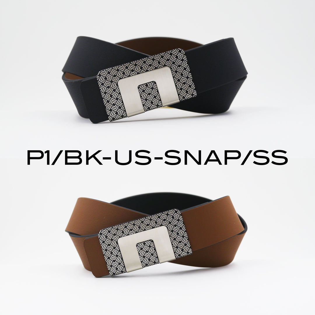 MIN BELT - BLACK P1 BUCKLE, USUAL STRAP